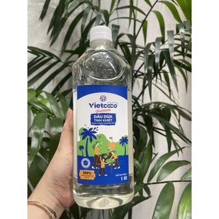 Chai 1 Lít dầu dừa Ép lạnh Viet coco