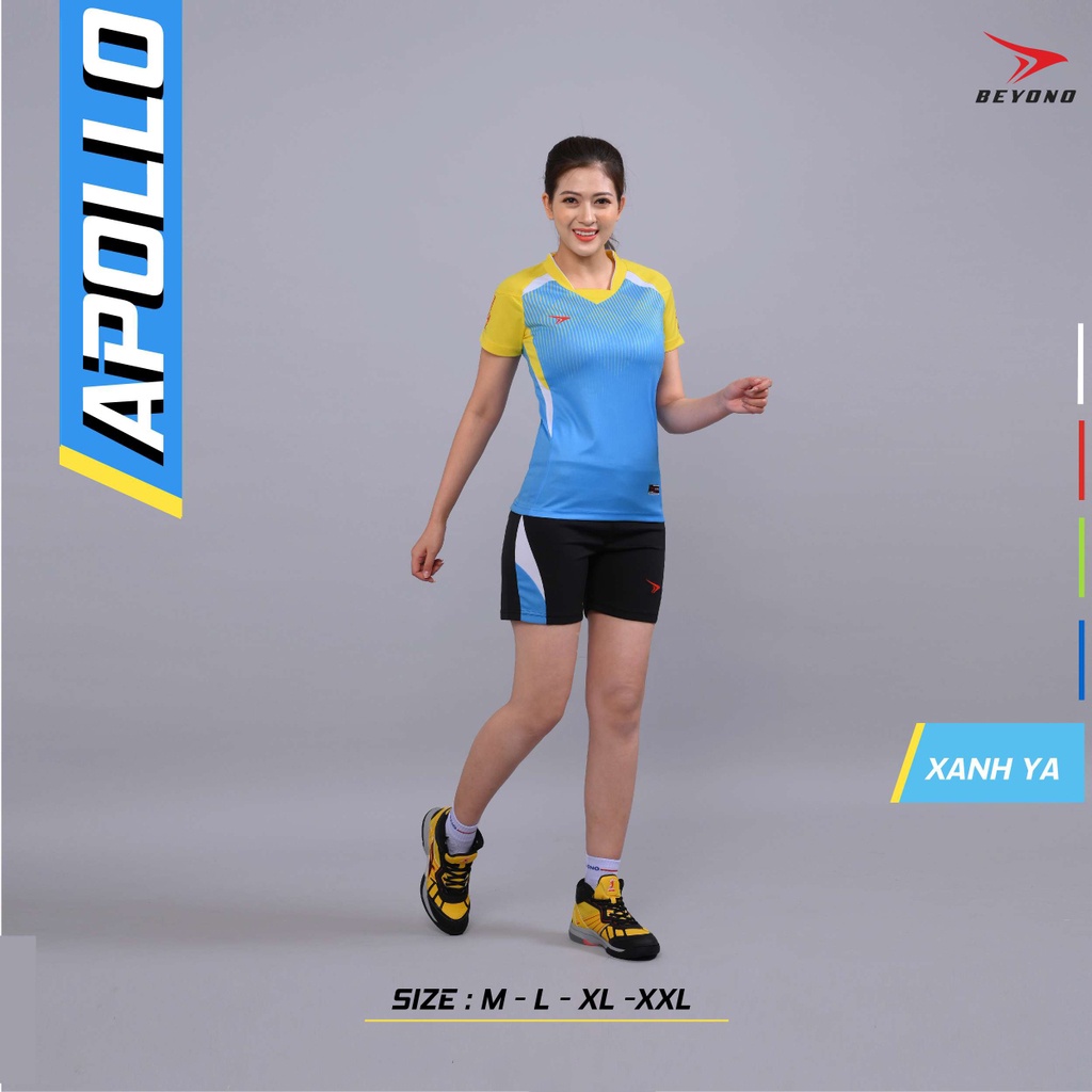 Quần áo thể thao, bóng chuyền nam nữ  Beyono Apollo Xanh Ya