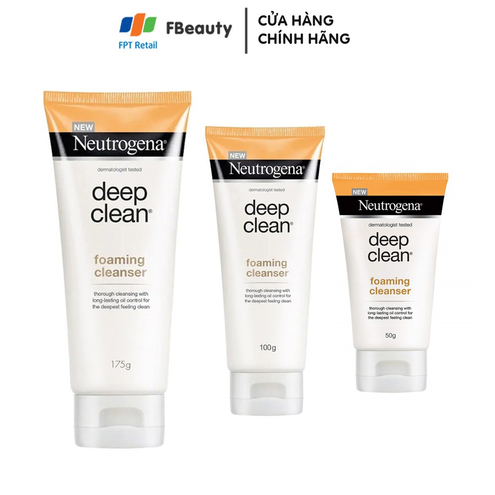 Sữa Rửa Mặt Làm Sạch & Kiểm Soát Nhờn Neutrogena Deep Clean Foaming Cleanser 50 - 100 - 175g