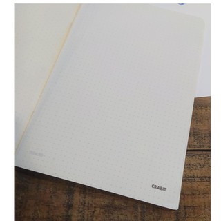 Vở Crabit Dotted Notebook - Vở kẻ chấm bi (Giấy ruột Dot) - Vàng chấm bi