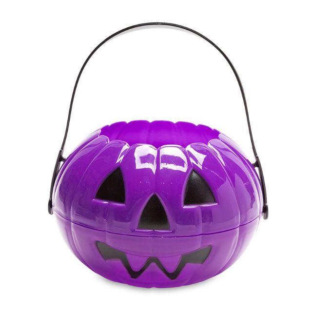 Giỏ bí ngô nhựa, có đèn và không đèn. Halloween