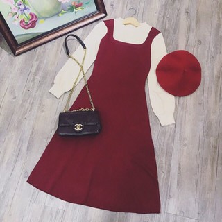 ĐẦM LEN GIẢ YẾM - SET BẠN THÂN ( kèm ảnh thật)