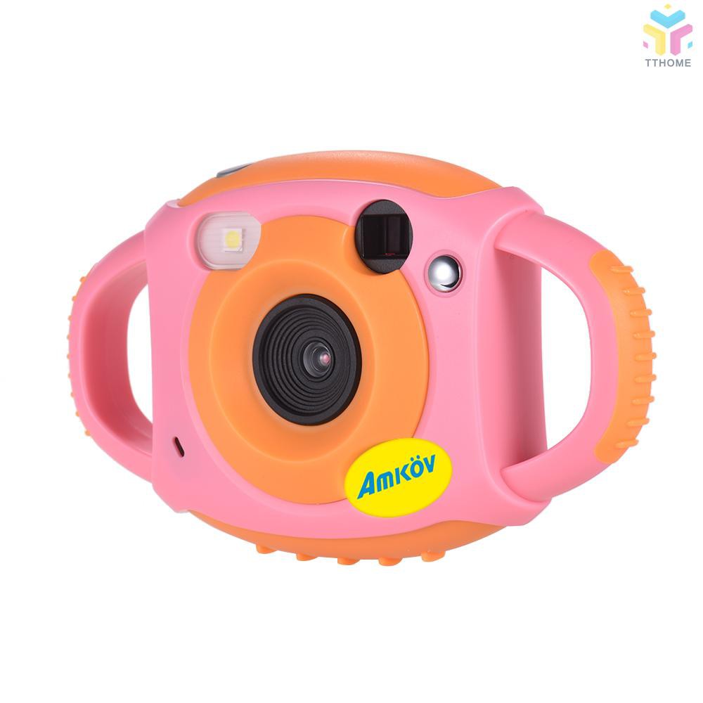 T&T Amkov Cute Digital Video Camera Max. 5 Mega Pixels Built-in Lithium Battery Christmas New Year Present for Kids Chil