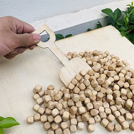 Shop Bố Ken Hạt gỗ đa chức năng - Xúc/ Đếm số/ Xếp hình [Hàng Cao Cấp - Sản xuất tại Việt Nam]