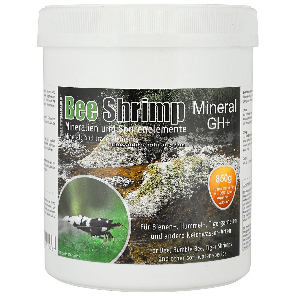 KHOÁNG BỘT BỔ SUNG SALTY SHRIMP BEE SHRIMP MINERAL GH+ DƯỠNG TÉP ONG VÀ BUCEP