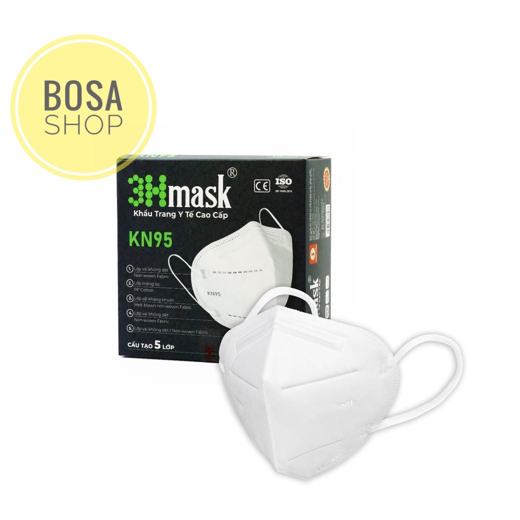 Khẩu Trang Y Tế Cao Cấp Vĩnh Tiến Kn95 3Hmask - Hộp 10 Cái