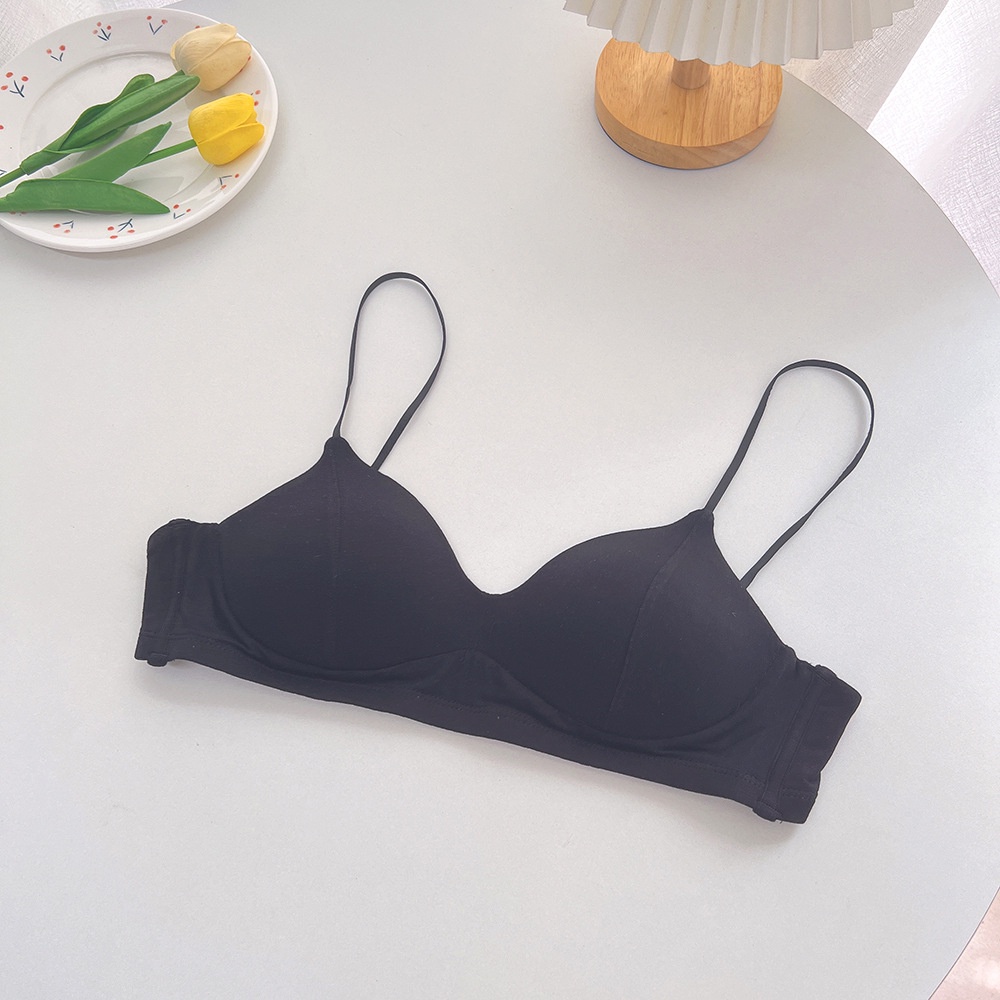 Áo Ngực cotton Mỏng Nhẹ Thoáng Khí Không Gọng Thép Nâng Ngực Cho Nữ