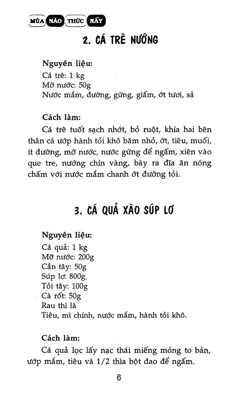 Sách Món Ăn Mùa Xuân (Tái Bản)