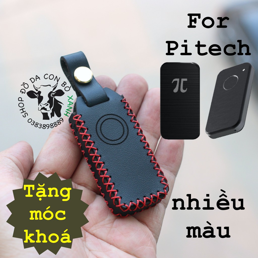 Bao Da bảo vệ Chìa Khóa Remote Pitech chống trộm, keyfob Pi V1 và V2  handmade "100% da thật"