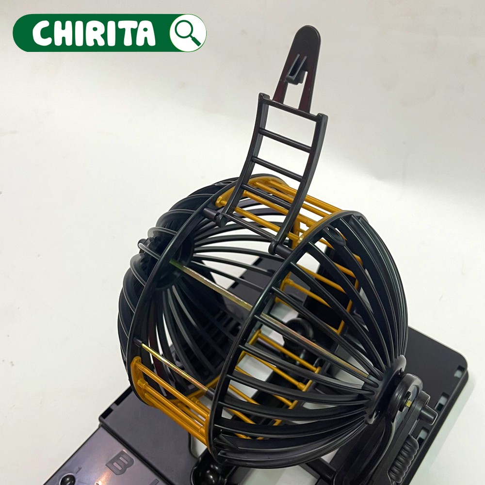 Lồng Quay Lô Tô BINGO 90 Số  72 TỜ DÒ - Bộ Trò Chơi Bingo, Xổ Số - Đồ Chơi Trẻ Em CHIRITA