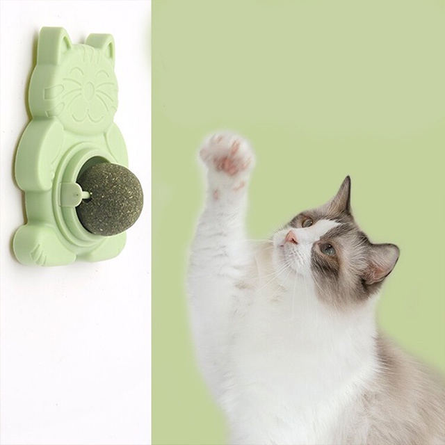 Viên cỏ CATNIP gắn tường hỗ trợ mèo giảm stress kích thích hoạt động giúp mèo tiêu búi lông- Thaivucattery