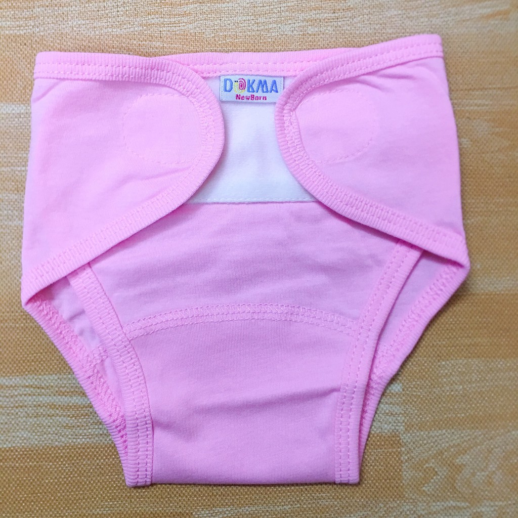 Quần đóng bỉm dán sơ sinh dokma (xanh, vàng, hồng)