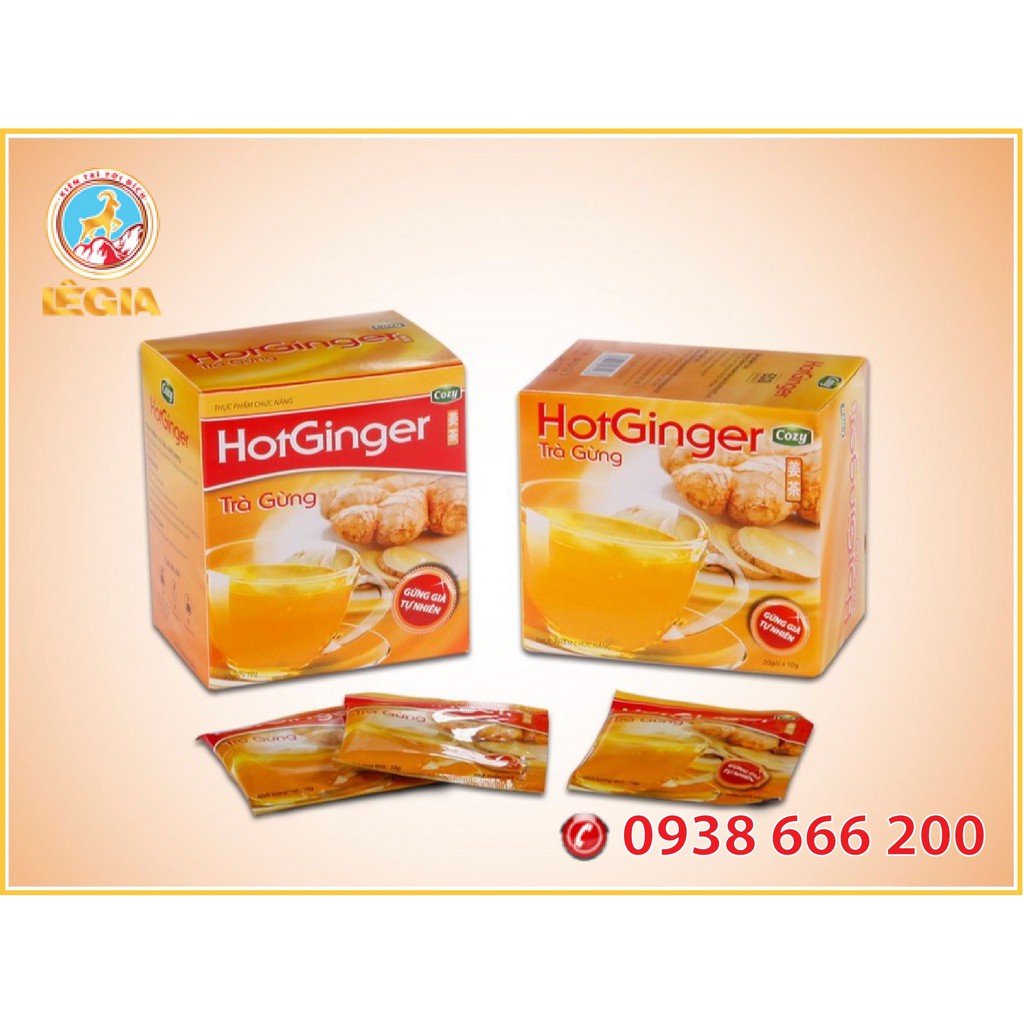 Trà COZY Gừng Hòa Tan 200G - COZY HOTGINGER TEA