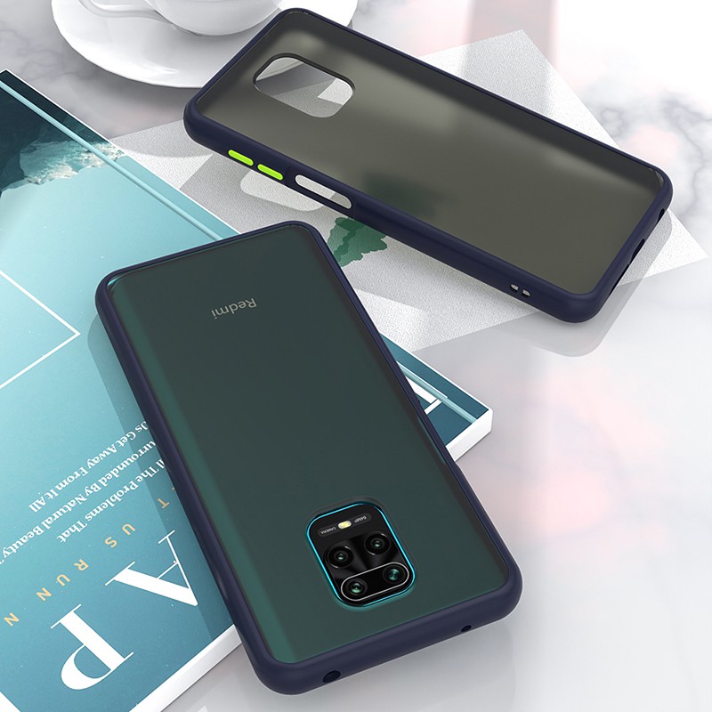 Ốp điện thoại nhám phối màu cho Xiaomi Poco X3 / Xiaomi Note 10 Lite / Redmi Note 9 / Redmi Note 9s / Redmi Note 9 Pro