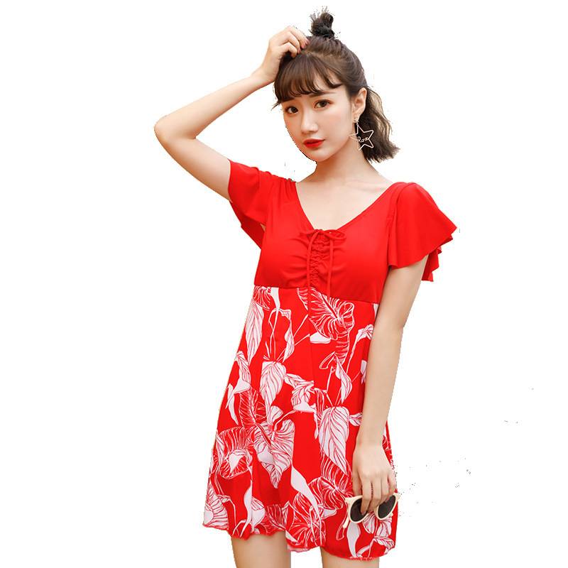 XL, Bãi biển mùa xuân nóng bỏng, trang phục, bảo thủ, đồ bơi in ngực lớn mỏng | BigBuy360 - bigbuy360.vn