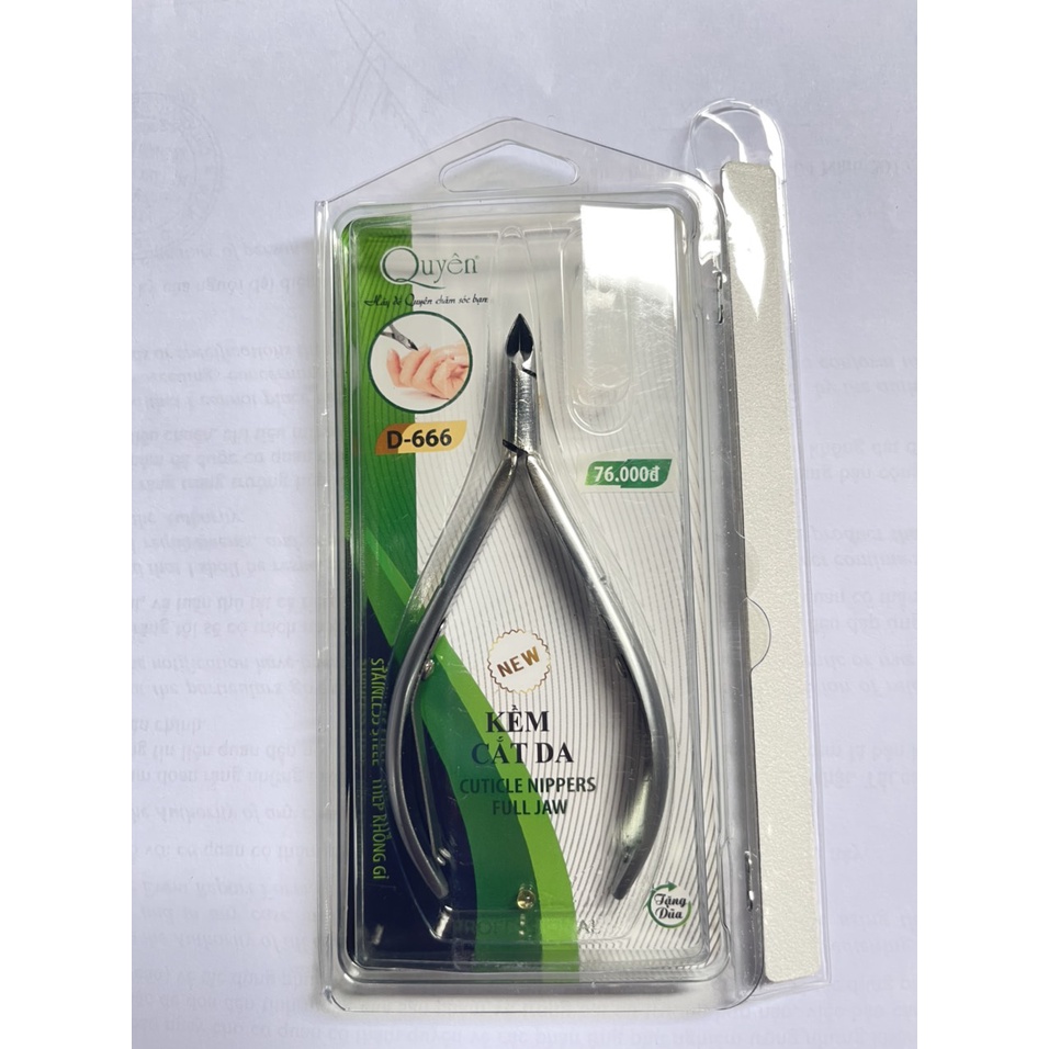 Kiềm cắt da D666 (tặng dũa)