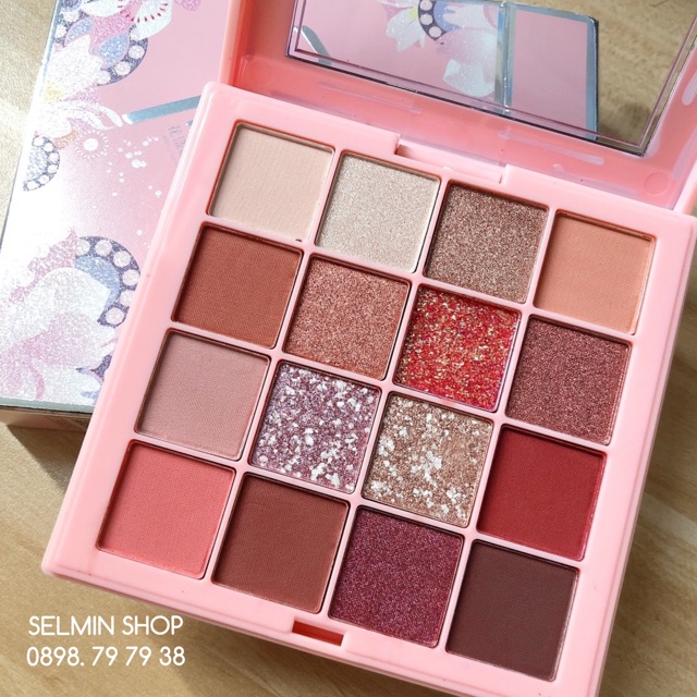 Bảng Phấn Mắt Sweet Rose Dupe Huda  Tặng Cọ Phấn Mắt - Eyeshadow Palette