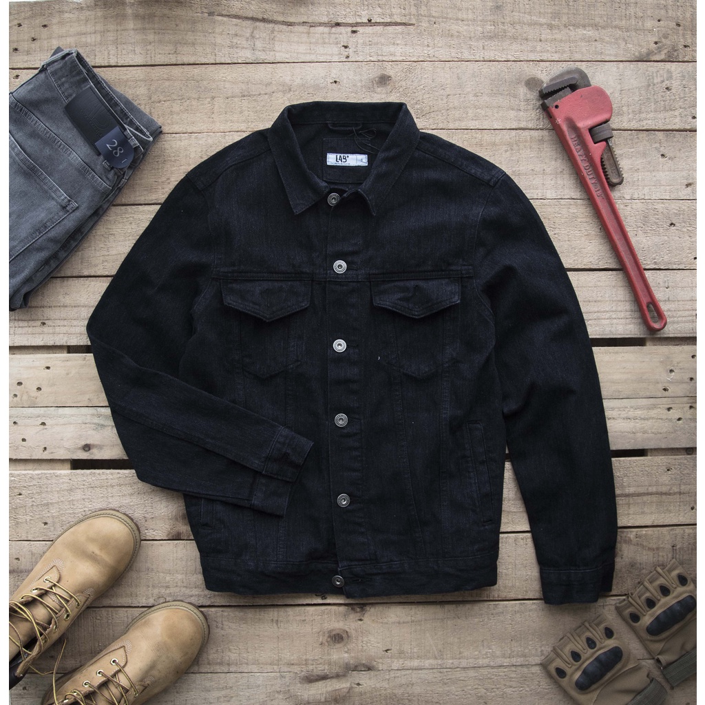 Áo khoác jean, áo bò basic dài tay, denim jacket thời trang năng động trẻ trung MGSIMPLE
