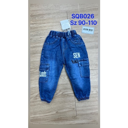 Quần bò jean trẻ em SQB021 sz 80-130 cho 10kg-25kg Quần jeans cho bé trai đi học đi chơi chất   SUBIN KIDSI
