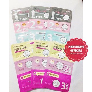 Mặt nạ lột mụn đầu đen Bioaqua set 3 bước lột mụn mũi CHÍNH HÃNG-DÀNH CHO MÙA HÈ