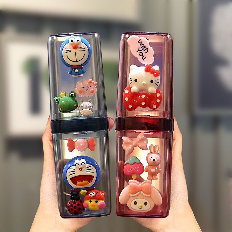 Cốc Đánh Răng Họa Tiết Hoạt Hình Dễ Thương Dành Cho Học Sinh
