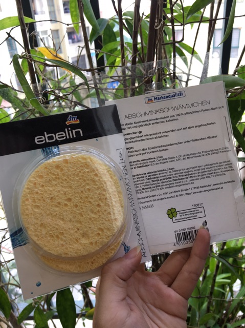 #Miếng bọt biển rửa mặt #Ebelin Abschminkschwämmchen | BigBuy360 - bigbuy360.vn