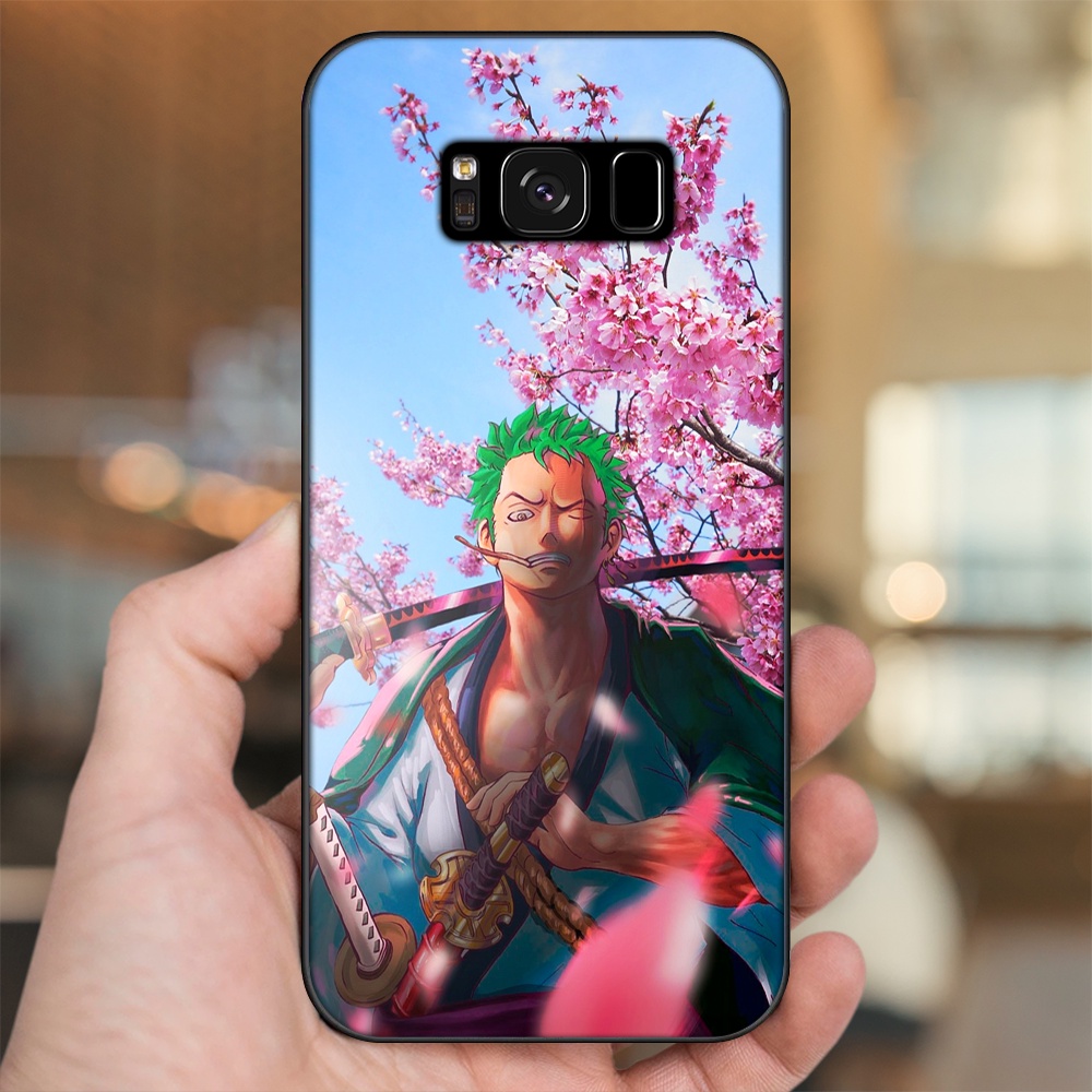 Ốp lưng Samsung S8, S8 Plus viền đen in hình Zoro One Piece