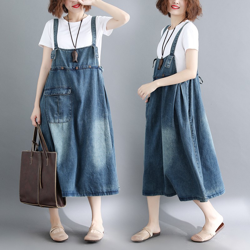 H44 Yếm bò bigsize kiểu dáng năng động cá tính