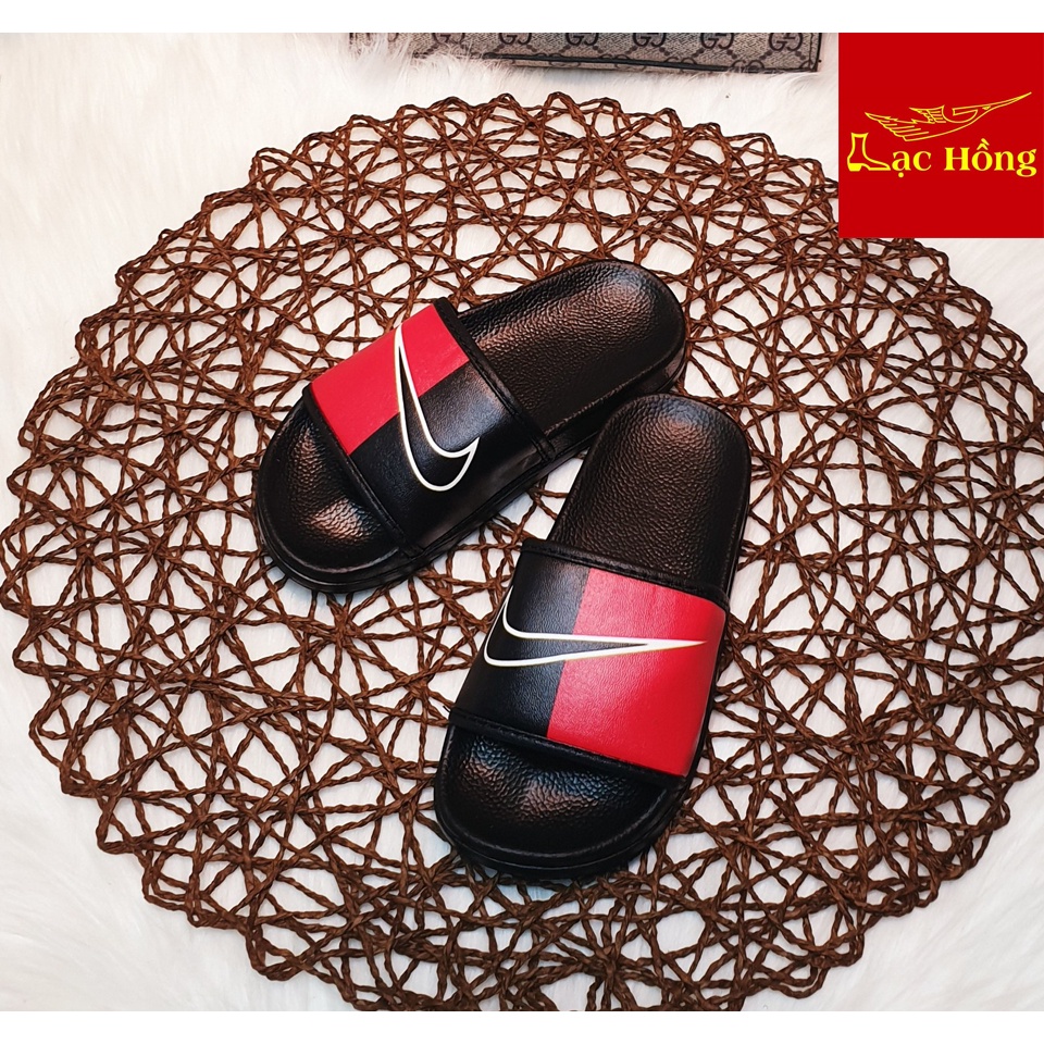 Dép trẻ em quai ngang cho bé từ 4 đến 14 tuôi in logo_Lạc Hồng Store