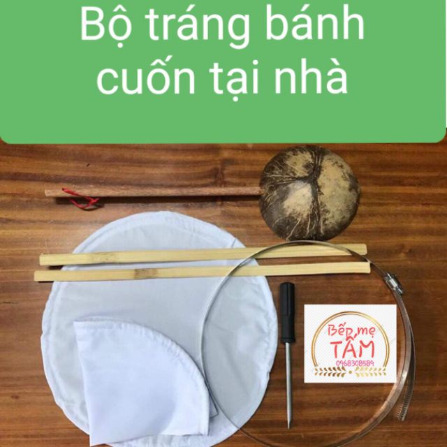 (Mua kèm dear 0đ) Bộ dụng cụ làm bánh cuốn đầy đủ