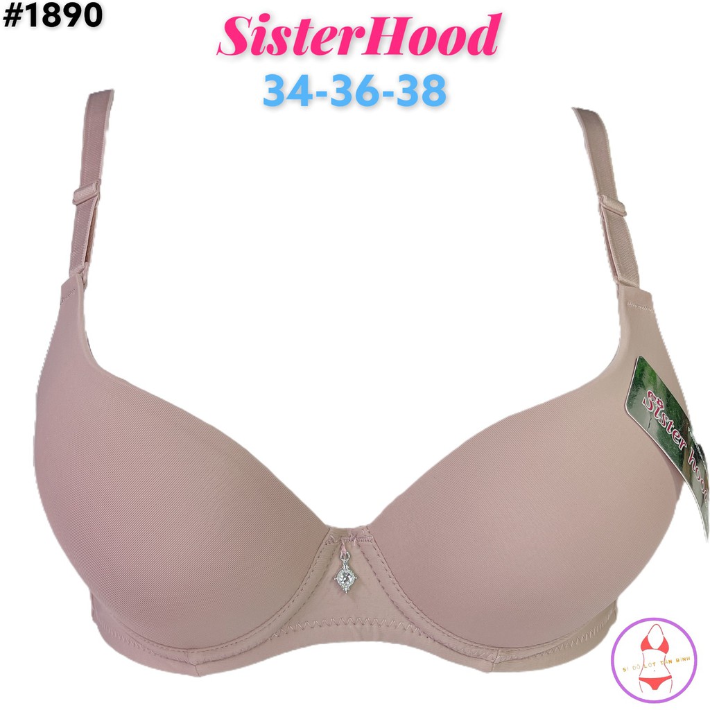 Áo ngực Thái Lan SisterHood trơn mịn mút kép nâng đẩy ngực, form áo cực đẹp thích hợp mặc áo dài