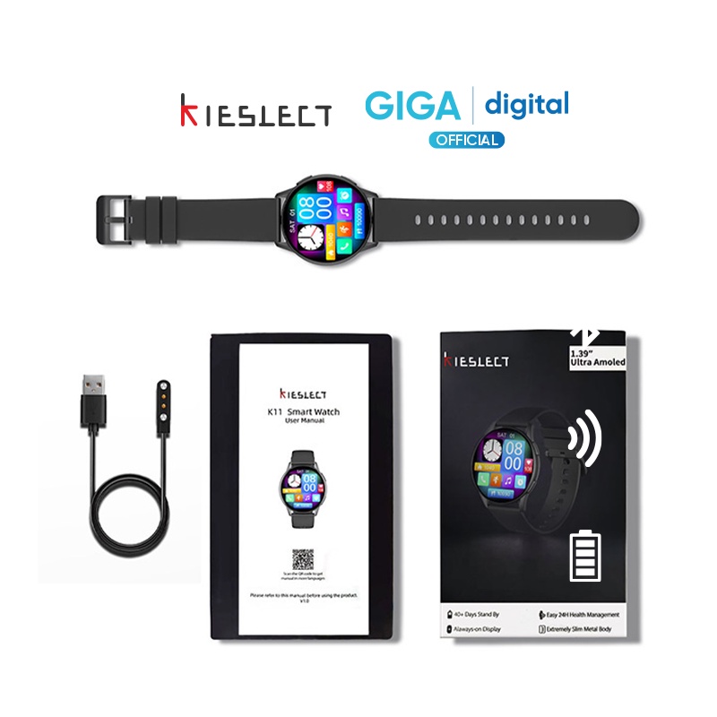 Đồng Hồ Thông Minh Kieslect K11 Bản Quốc Tế - Màn Hình Ultra Amoled Kèm Chế Độ Always-on Display