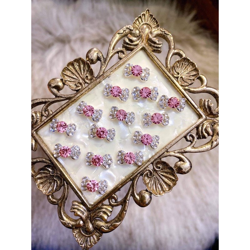 [CHARM NAIL]10 Charm nơ đá gắn móng