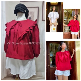 Ảnh Thật (60-90kg) BIGSIZE Sét áo doll bèo nơ cổ + QUẦN short STYLE BABYDOLL cho nàng chuppy