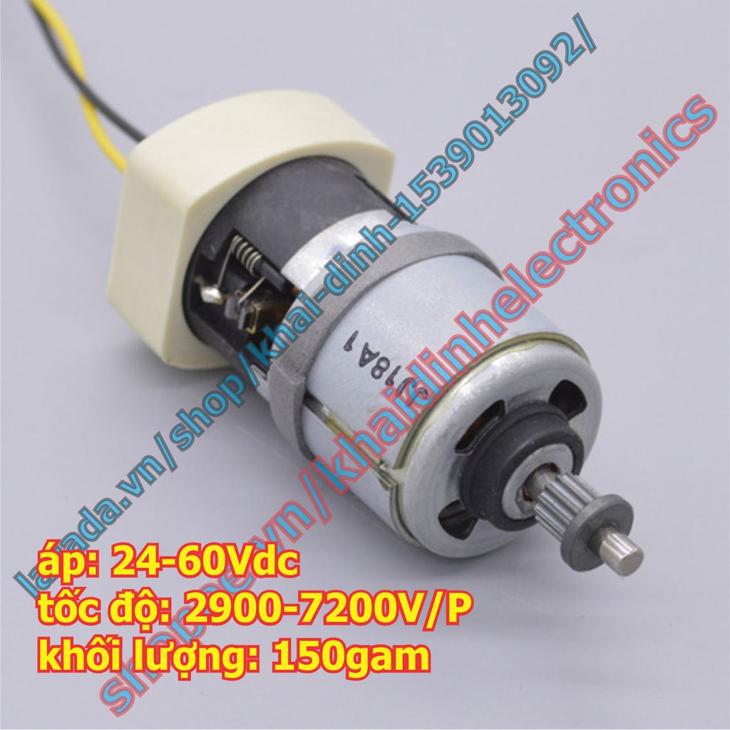 động cơ chổi than ngoài 24-60Vac-dc, 2900-7200V/P kde2537