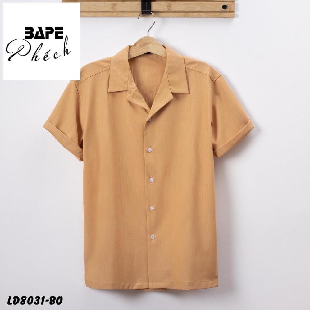 Áo sơ mi nam tay ngắn Bape Phếch-8031