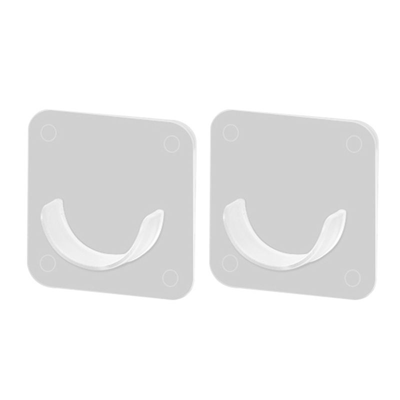 Set 2 Móc Treo Rèm Cửa Trong Suốt Tự Dính Có Thể Điều Chỉnh Cho Phòng Ngủ / Nhà Tắm