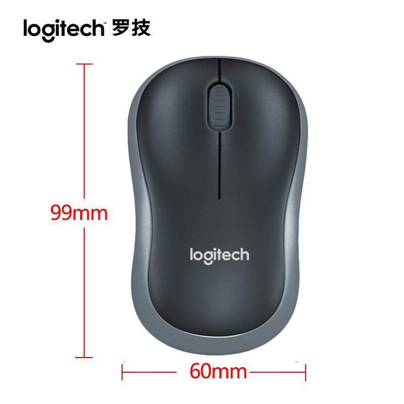 ❒✜Logitech M186 wireless mouse Apple laptop office game M185 male and female cute M220 mute