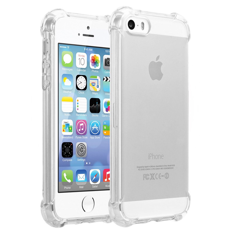 Ốp lưng silicon chống sốc phát sáng cho iPhone 5/ 5S/ 5SE (Trong suốt)