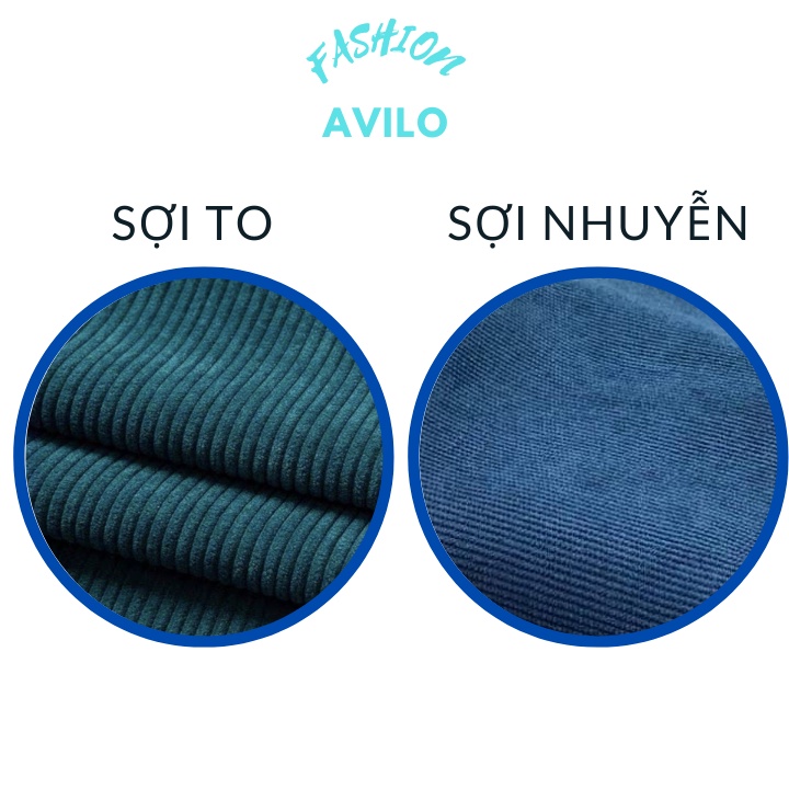 Áo sơ mi nữ form rộng tay dài chất nhung tăm khoác ngoài phủ mong AVILO SM09