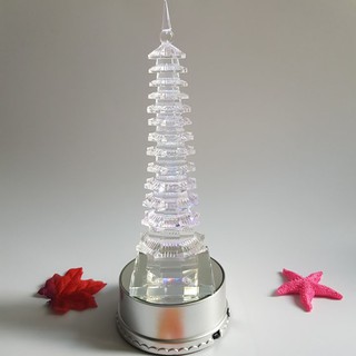 Tháp văn xương pha lê 13 tầng - T0003
