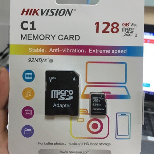 Thẻ Nhớ MicroSD Hikvision C1 32GB,64GB,128GB - 92Mb/s Box Class10 (Chuyên Dùng Camera)