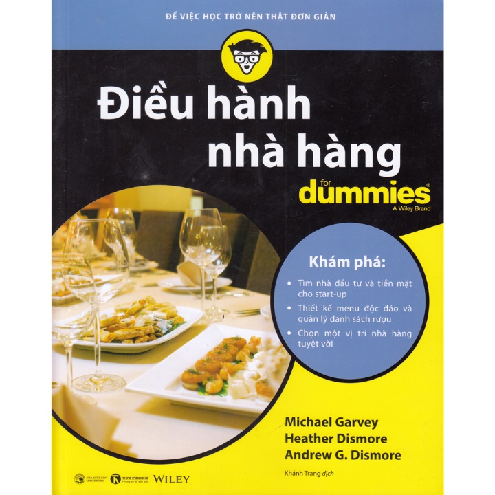 Sách - Điều Hành Nhà Hàng For Dummies - THA