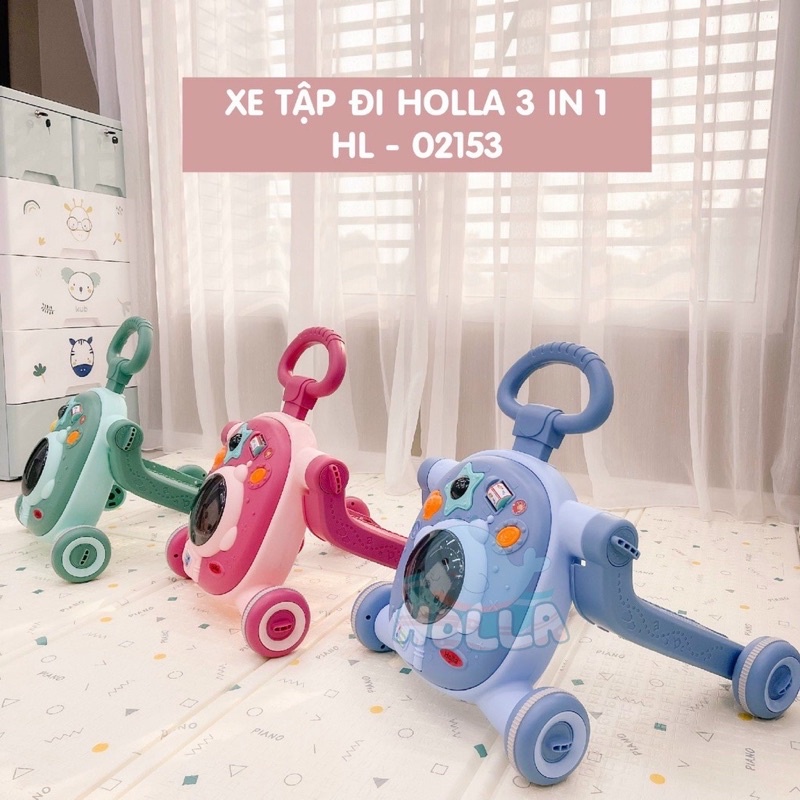 Xe Tập Đi Kiêm Xe Chòi Chân Và Scooter Đa Năng 3in1 Holla HL-02153 Cho Bé