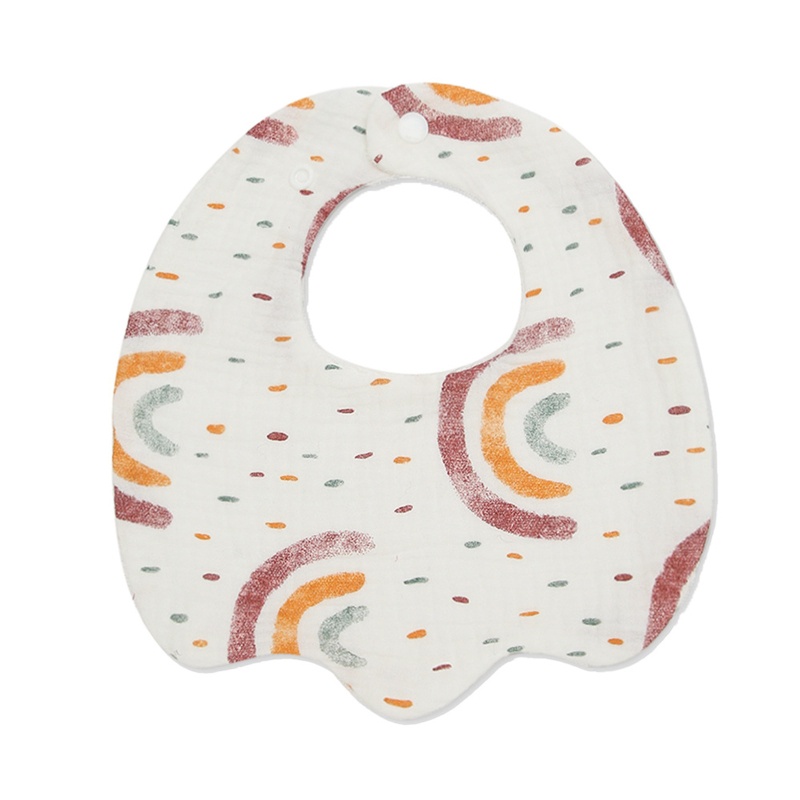Yếm Ăn Cotton Hai Lớp In Họa Tiết Xinh Xắn Dành Cho Các Bé