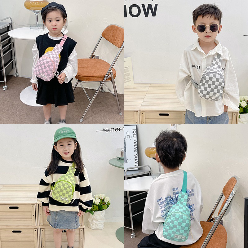 Túi Đeo Chéo Ngực Cỡ Nhỏ Kiểu Hàn Quốc Cá Tính Cho Bé Trai