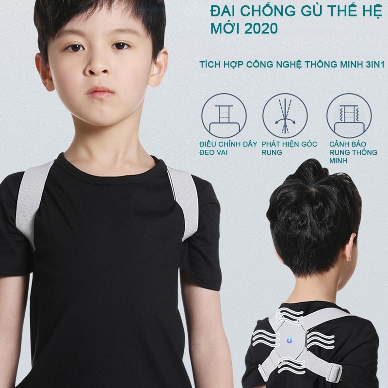 Đai lưng chống gù thông minh báo rung khi cúi người sai tư thế