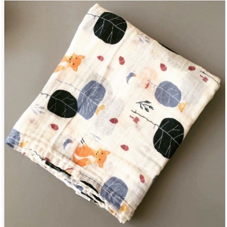 Khăn tắm sợi tre Adenn 2 lớp - Khăn tắm 2 lớp sợi tre Adenn cho bé sơ sinh kích thước 100 x 120 cm