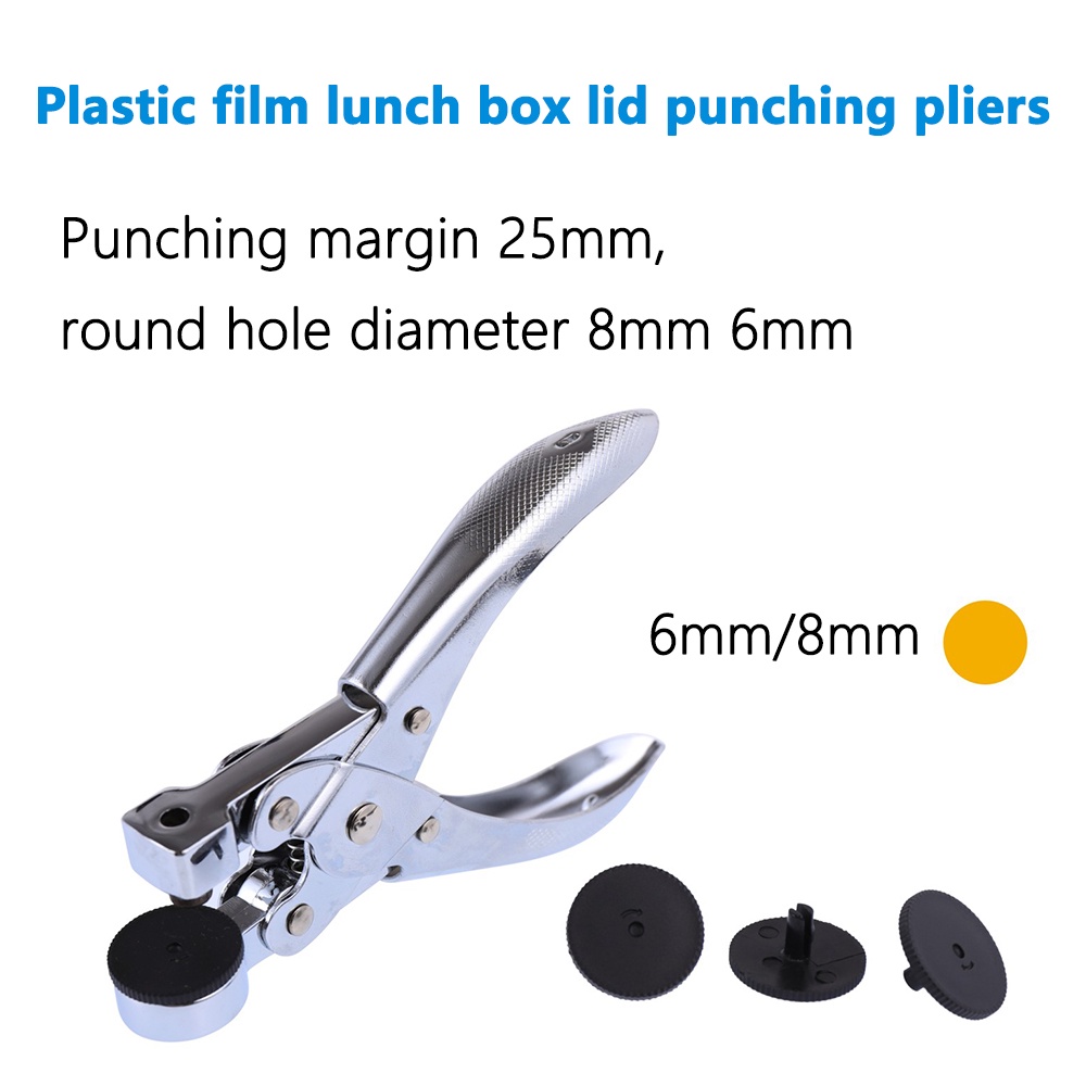 Máy đục lỗ tròn 6mm 8mm Máy đục lỗ tròn 8mm cầm tay cho túi nhựa Sofe Túi polybag OPP Túi PE