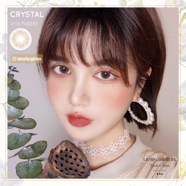 Kính áp tròng Siesta Crystal Iris Hazel dành cho mắt nhạy cảm - Pc Hydrogel | Hạn sử dụng 6 tháng